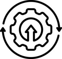 line icon for upgrade vector