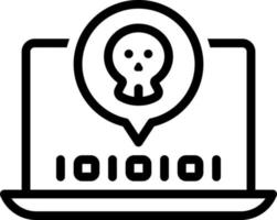 line icon for fatal vector