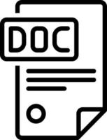 line icon for docs vector