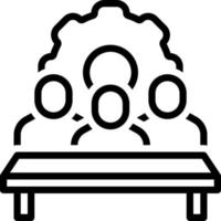 line icon for subcommittee vector