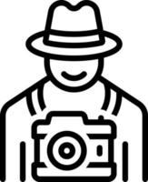 line icon for photographers vector