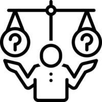 line icon for compare vector