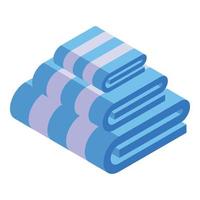 Bathing a baby towel icon isometric vector. Infant happy vector