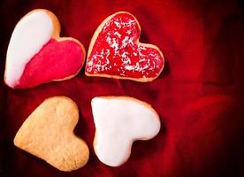 Heart shape cookies photo