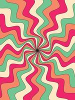 illustration vector graphic of retro groovy colorful pattern background