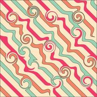 illustration vector graphic of retro groovy abstract background