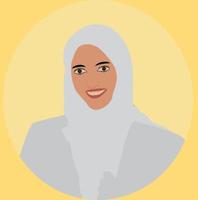 Beautiful Muslim woman vector illustration