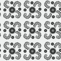 Seamless pattern design with flower vector art work