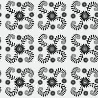 Seamless pattern design with flower vector art work