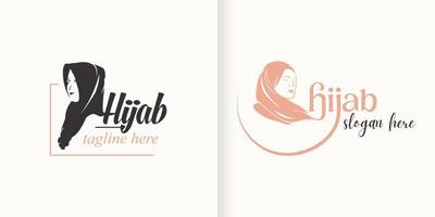 Women veil Beauty Vector Logo Template