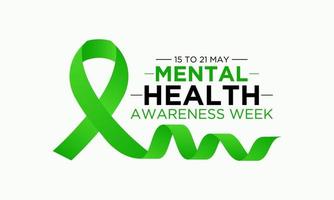National mental health awareness week. May is mental health awareness week. Vector template for banner, greeting card, poster with background. Vector illustration.