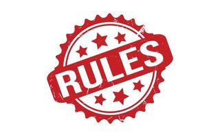 Rules Rubber Stamp Seal Vector