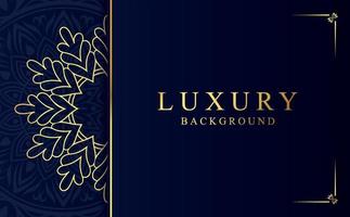 Luxury golden ornamental mandala design background vector