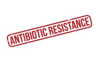 rojo antibiótico resistencia caucho sello sello vector