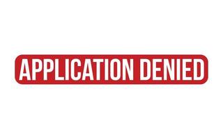 Red Application denied Rubber Stamp Seal Vector