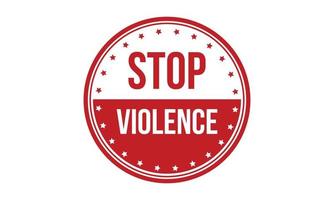 Stop Violence Rubber Stamp Seal Vector