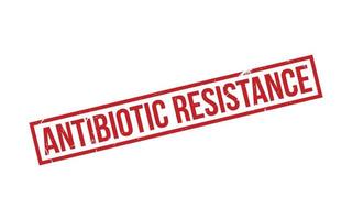 Red Antibiotic resistance Rubber Stamp Seal Vector