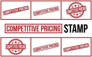 Competitive Pricing rubber grunge stamp set vector