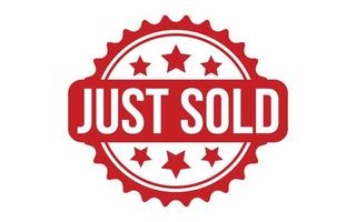 Just Sold Rubber Stamp Seal Vector