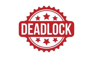 Deadlock rubber grunge stamp seal vector