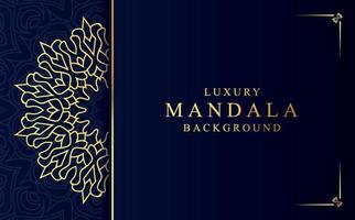 Luxury golden ornamental mandala design background vector