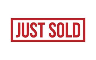 Just Sold Rubber Stamp Seal Vector