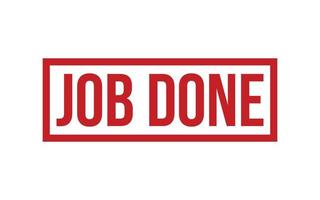 Job Done Rubber Stamp Seal Vector