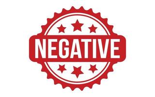 Negative Rubber Stamp Seal Vector