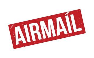 Red Airmail Rubber Stamp Seal Vector