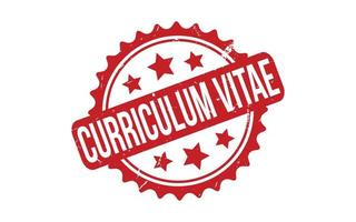 Curriculum Vitae Rubber Stamp Seal Vector