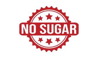 No Sugar Rubber Stamp Seal Vector