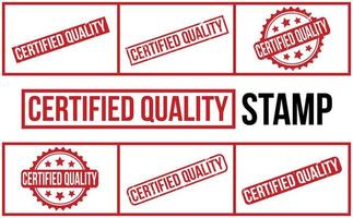 certificado calidad caucho sello conjunto vector