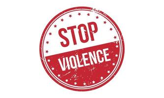 Stop Violence Rubber Stamp Seal Vector