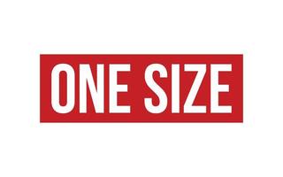 One Size Rubber Stamp Seal Vector