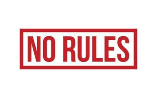 No Rules Rubber Stamp Seal Vector