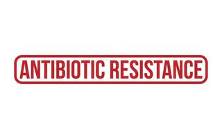 Red Antibiotic resistance Rubber Stamp Seal Vector