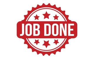 Job Done Rubber Stamp Seal Vector