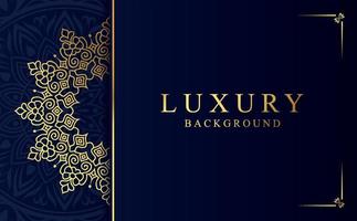 Luxury golden mandala design background in Arabic style vector