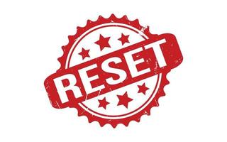 Reset Rubber Stamp Seal Vector