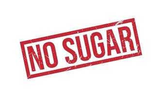 No Sugar Rubber Stamp Seal Vector