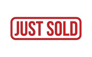 Just Sold Rubber Stamp Seal Vector