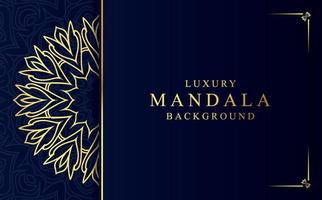 Luxury golden ornamental mandala design background vector