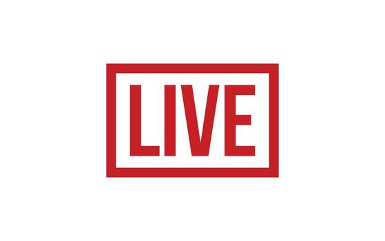 Live Rubber Stamp Seal Vector