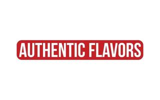 Authentic Flavors Rubber Stamp Seal Vector