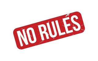 No Rules Rubber Stamp Seal Vector