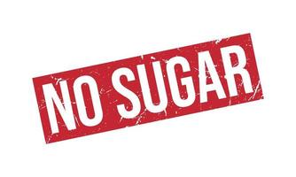 No Sugar Rubber Stamp Seal Vector