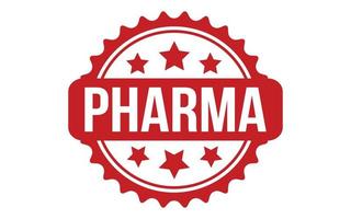 Pharma Rubber Stamp Seal Vector