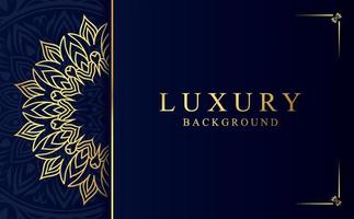 Luxury golden mandala design background in Arabic style vector