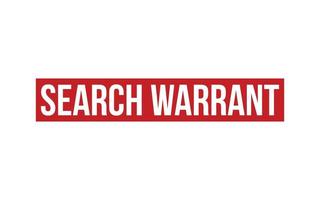 Search Warrant Rubber Stamp Seal Vector