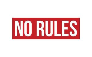 No Rules Rubber Stamp Seal Vector